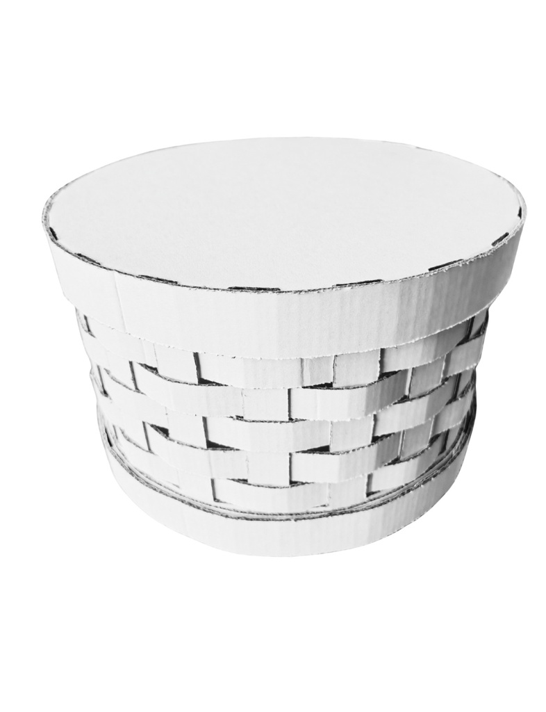 ESTUCHE REDONDO BCO (PAQ DE 5 PZAS)