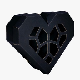 [CL0038] CAJA CORAZON CH NGO VENTANA (PAQ DE 10 PZAS)